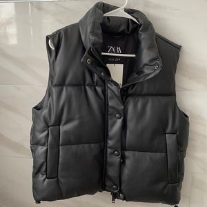 Vegan leather vest